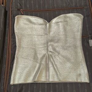 Zara silver stretchy bustier
